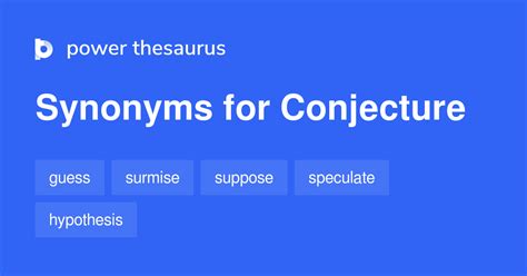 conjecture synonym